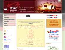 Tablet Screenshot of 2009.foss4g.org